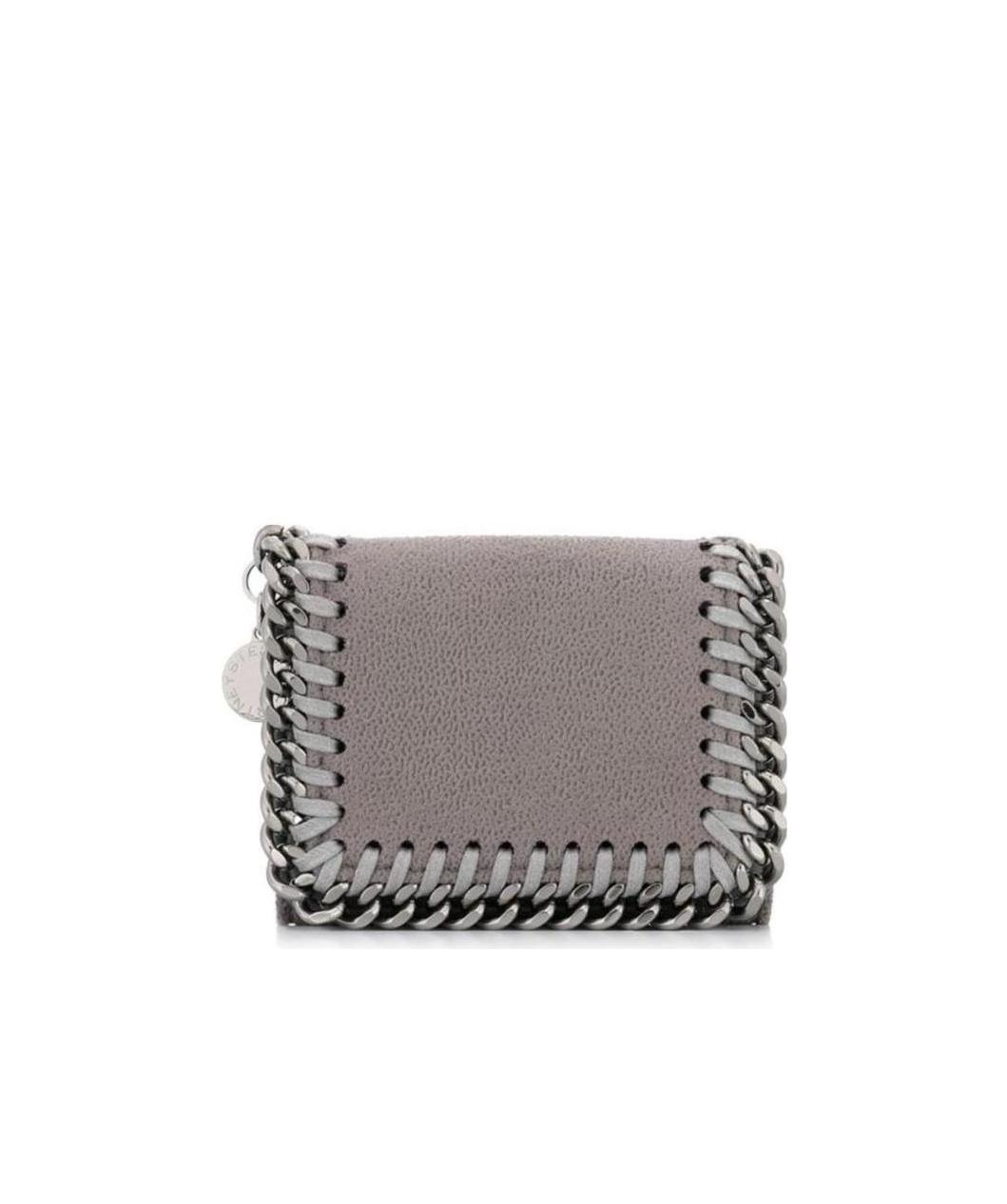 Stella Mccartney Falabella Tri-fold Wallet In Gray