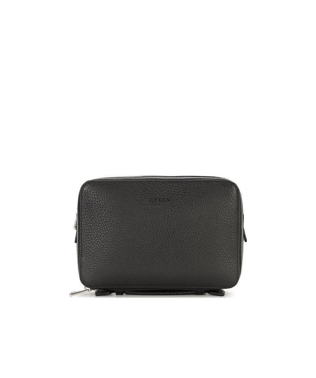 Bally Zippered Clutch In Black