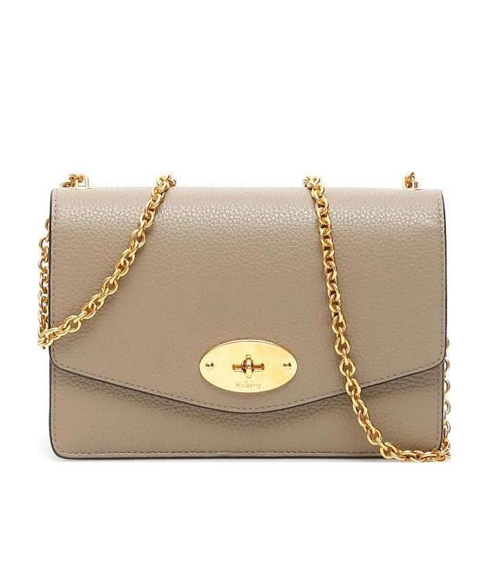 Shop Mulberry Small Darley Shoulder-bag In Gray