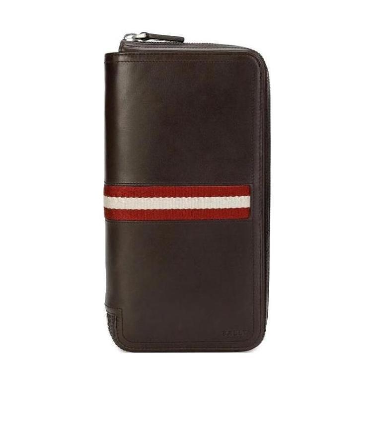 Bally Logo Long Wallet In Black