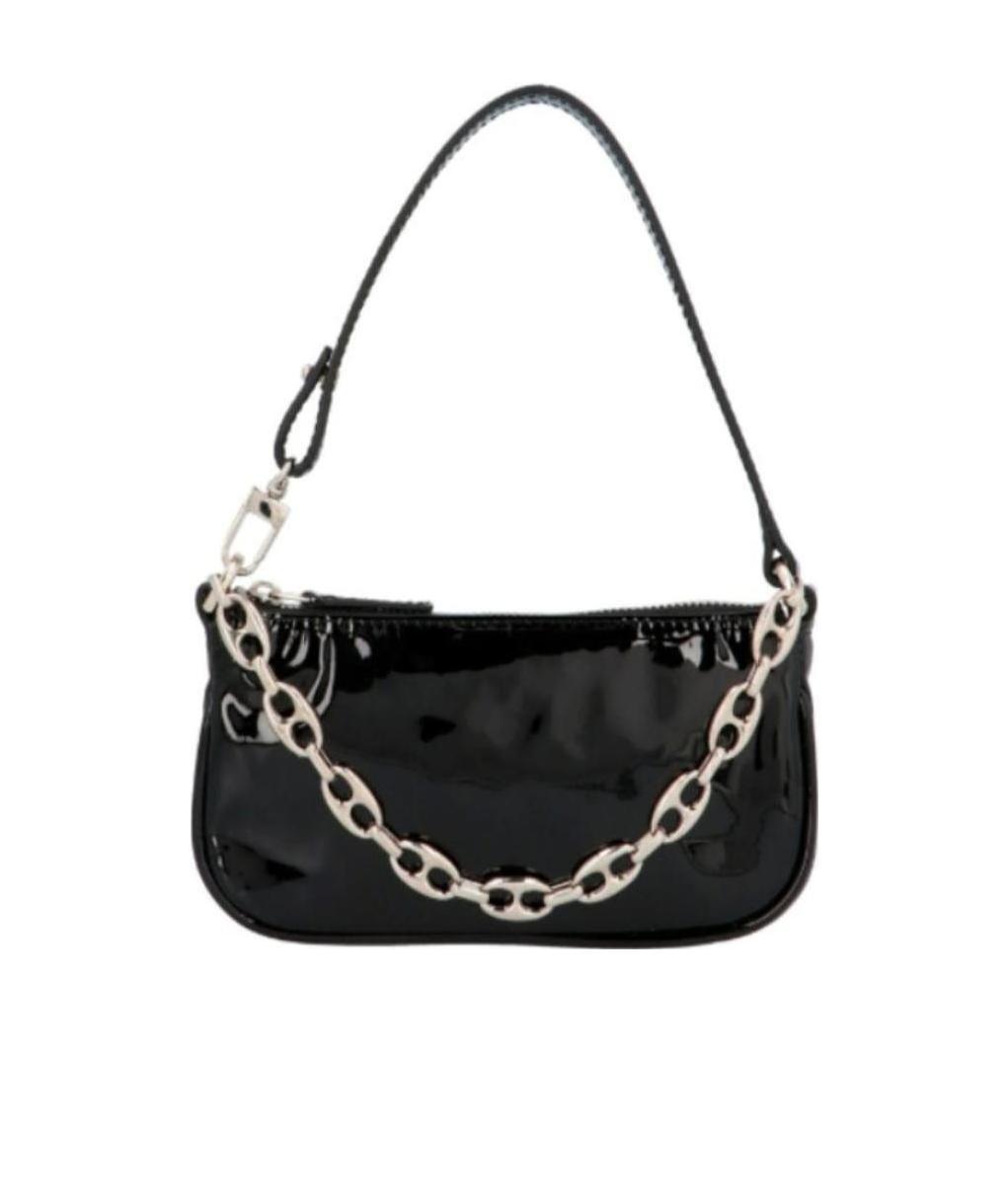 By Far Logo Handbag In Black
