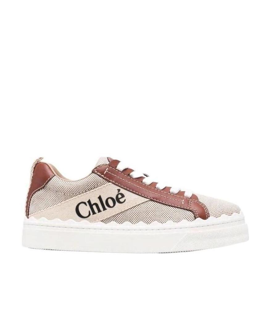 Chloé Chloe' Chloè Lauren Low Top Sneakers In White