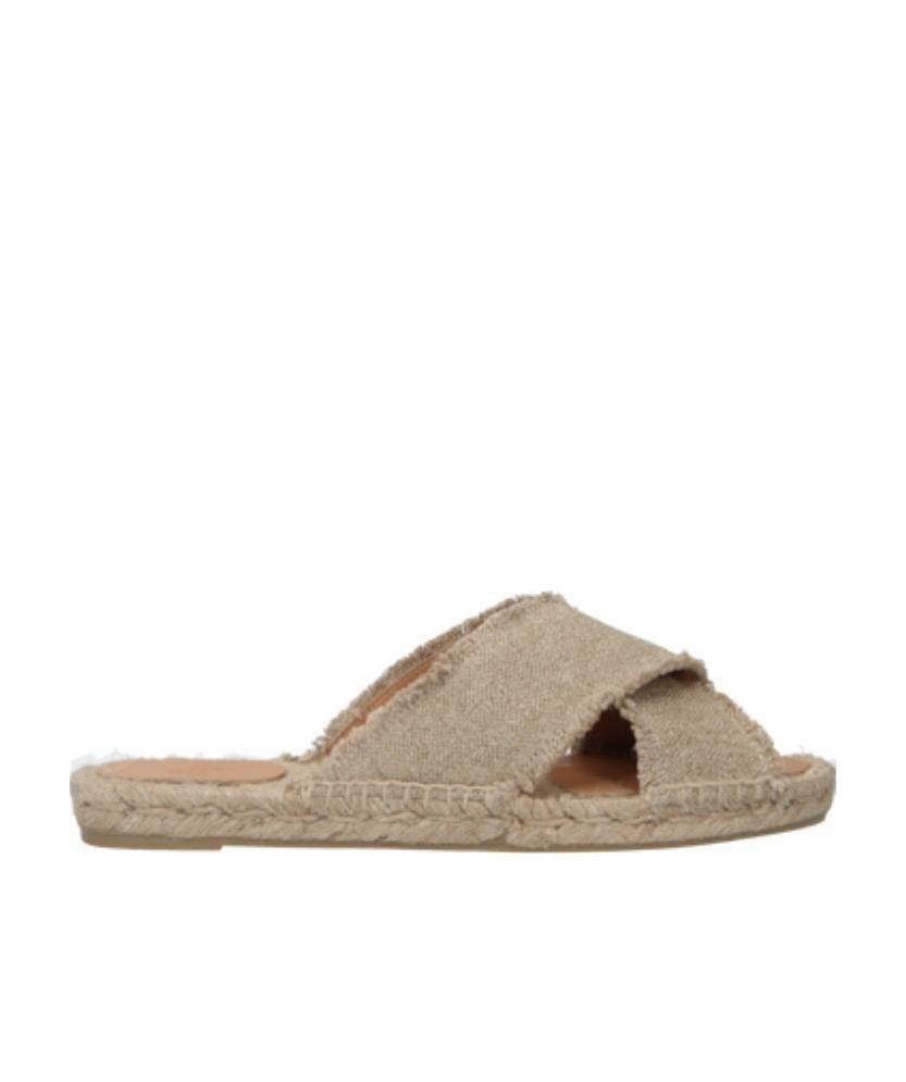 CASTAñER PALMERA FLAT-SOLED STRAW SANDALS