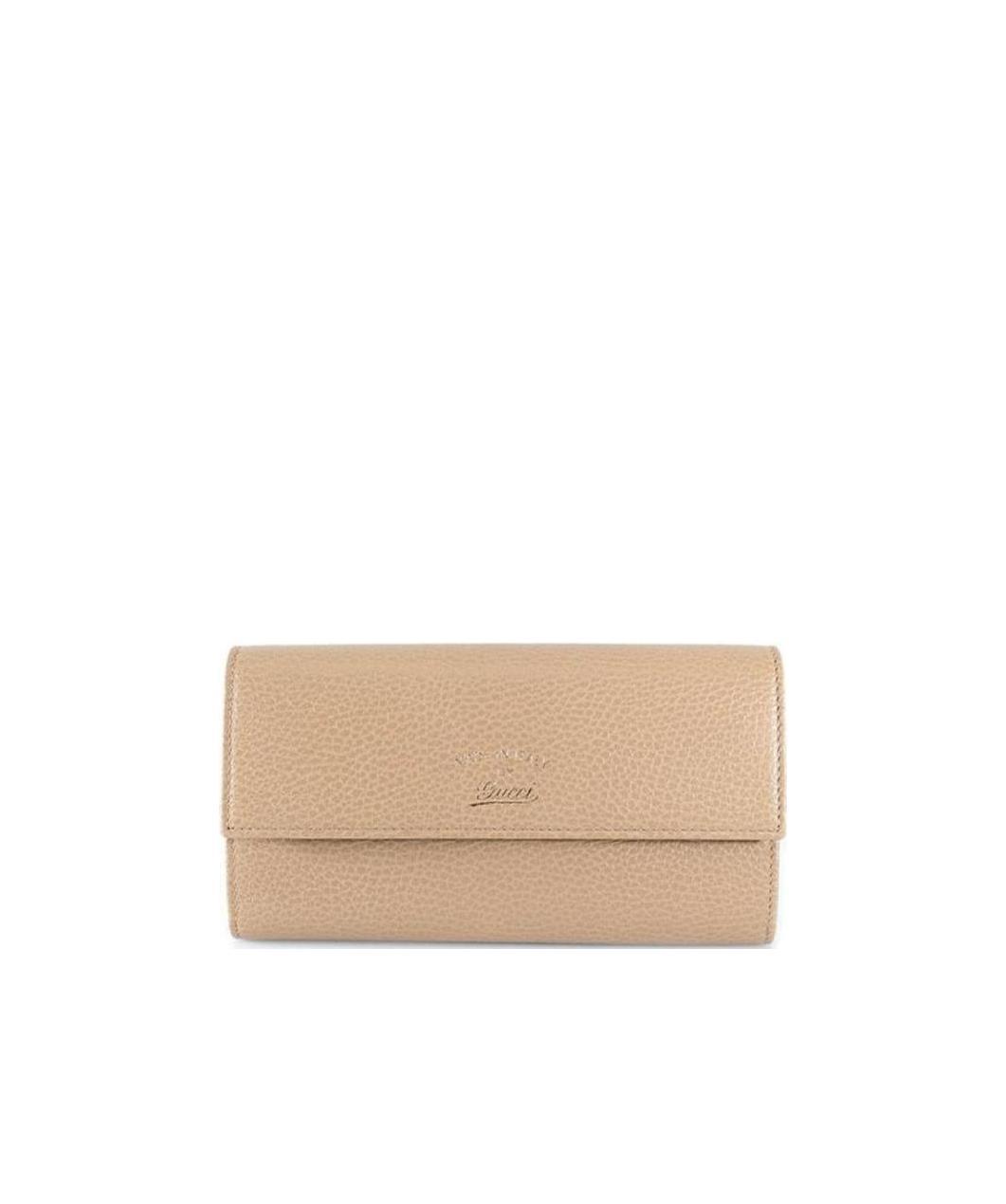 Gucci Logo Wallet In Nude