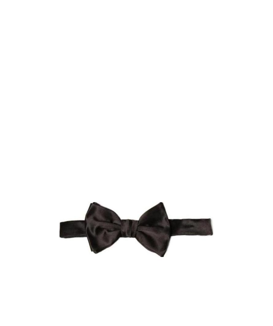 Emporio Armani Clip-fastened Bow Tie In Black