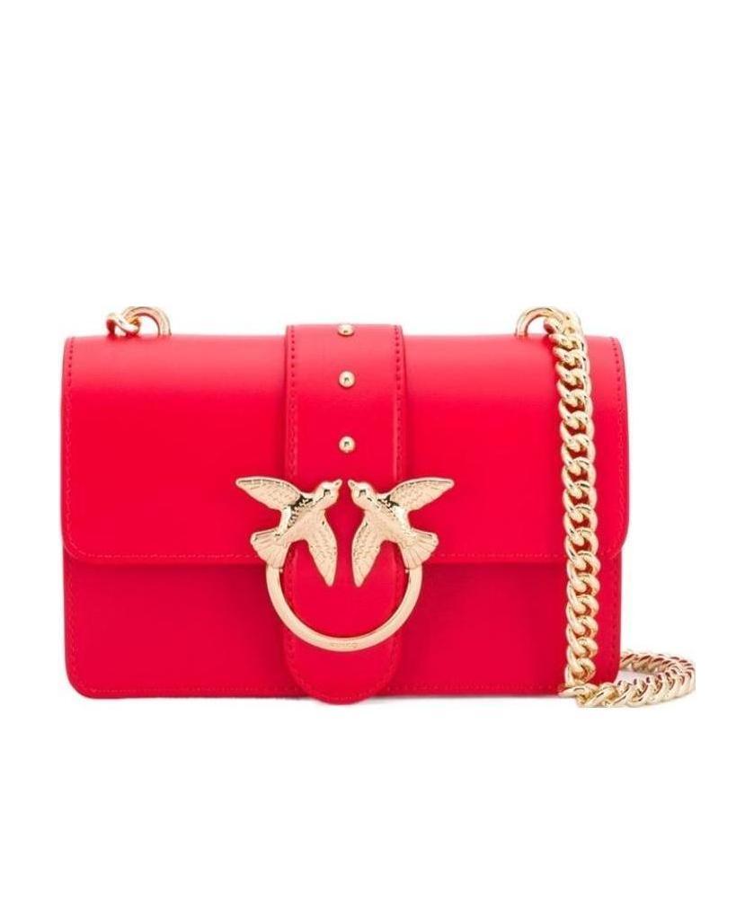 Pinko Small Love Crossbody Bag In Red