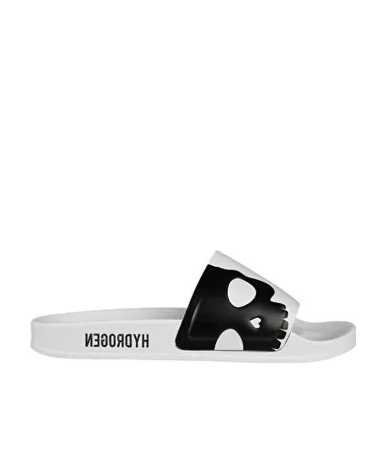 Hydrogen Flat-bottomed Open-toed Sandals In White