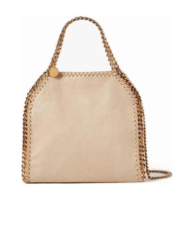 Stella Mccartney Mini Falabella Tote Bag In Nude