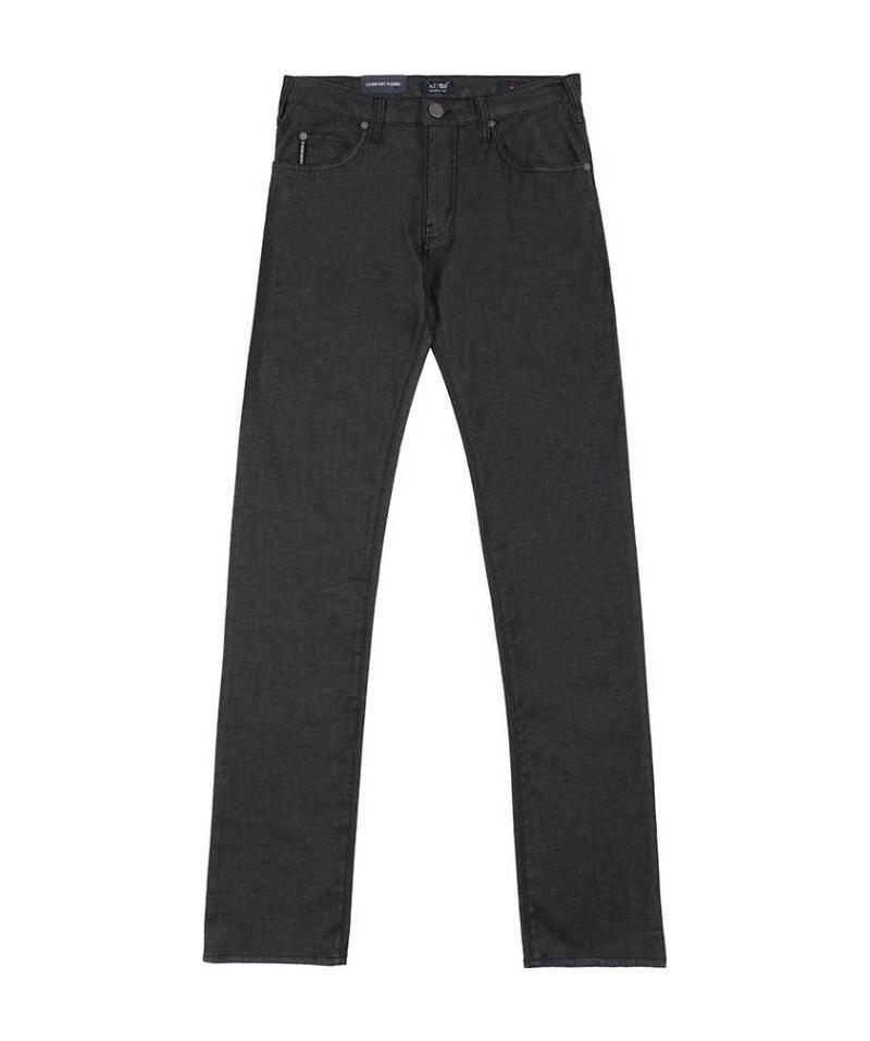 Armani Jeans Logo Jeans In Black