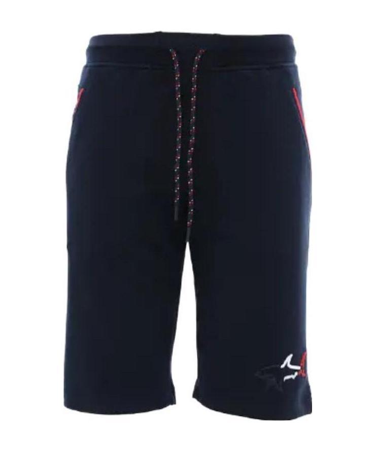 Paul & Shark Logo Embroidered Shorts In Black