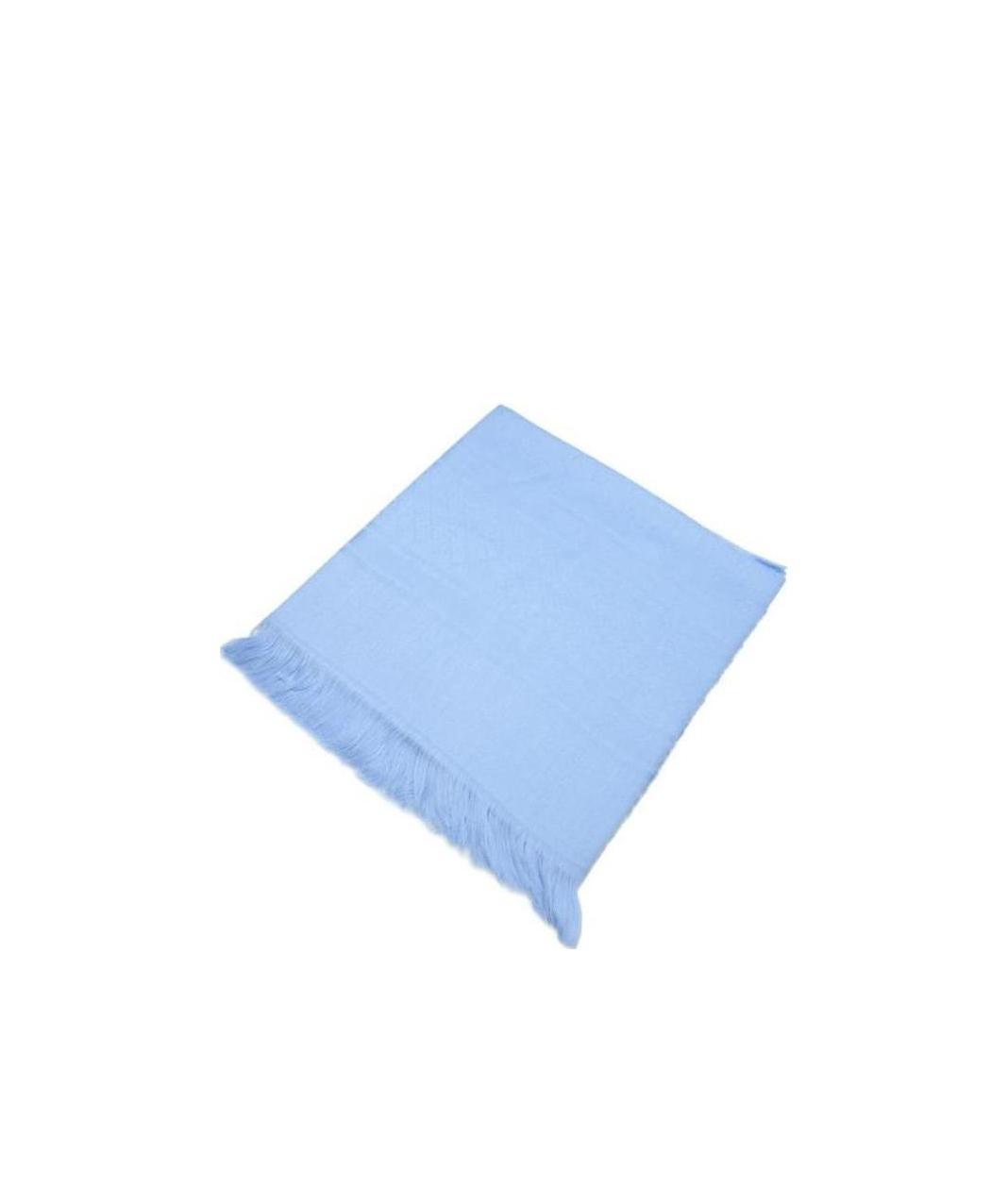 Gucci Logo Edge-edged Scarf In Blue