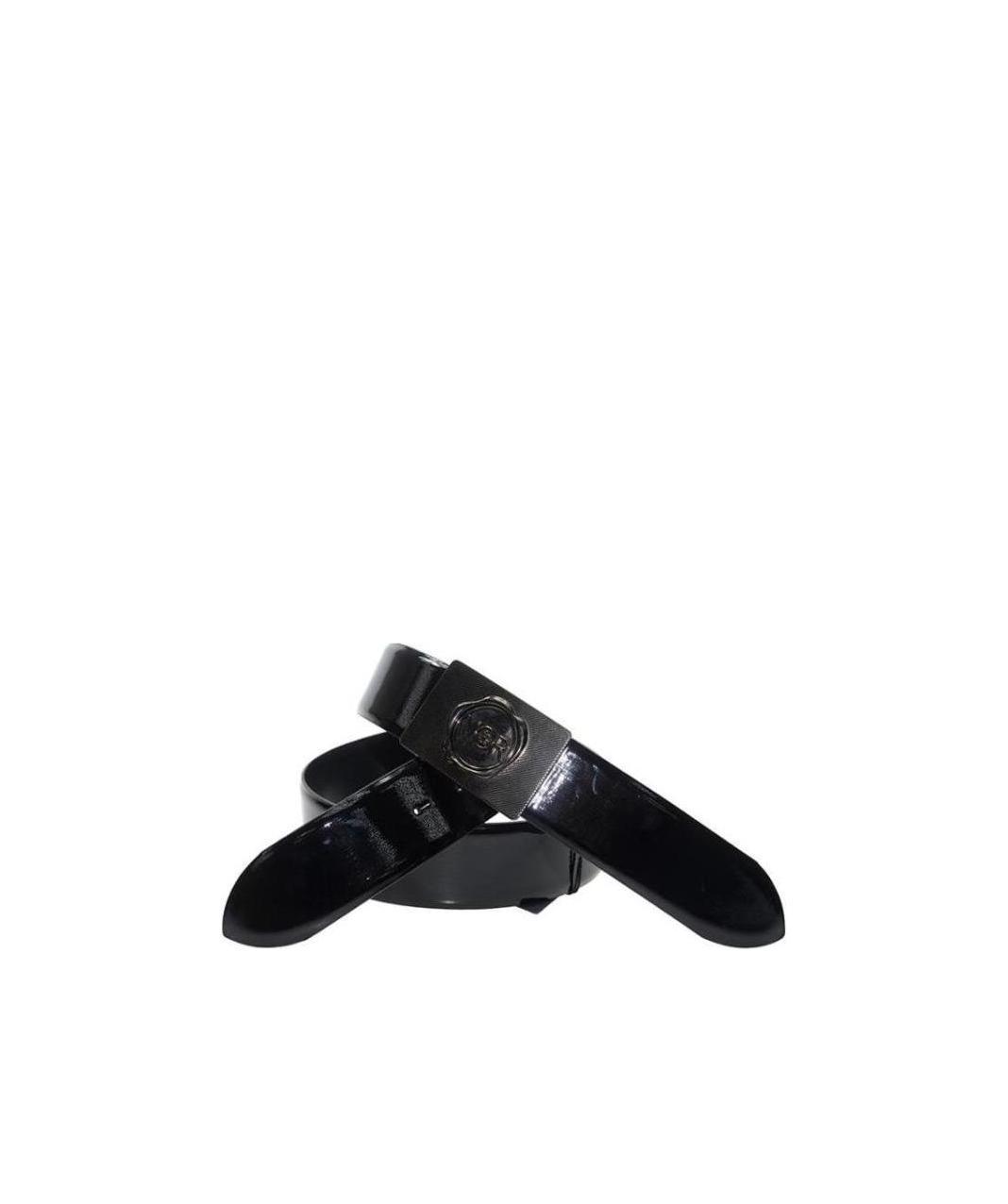 Viktor & Rolf Logo Buckle Waist Belt In Black