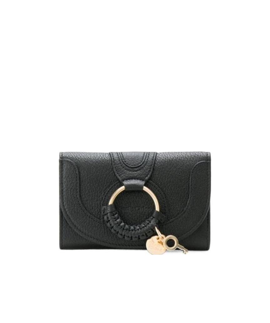 See By Chloé See By Chloe Hana Leather Chain Wallet In Black