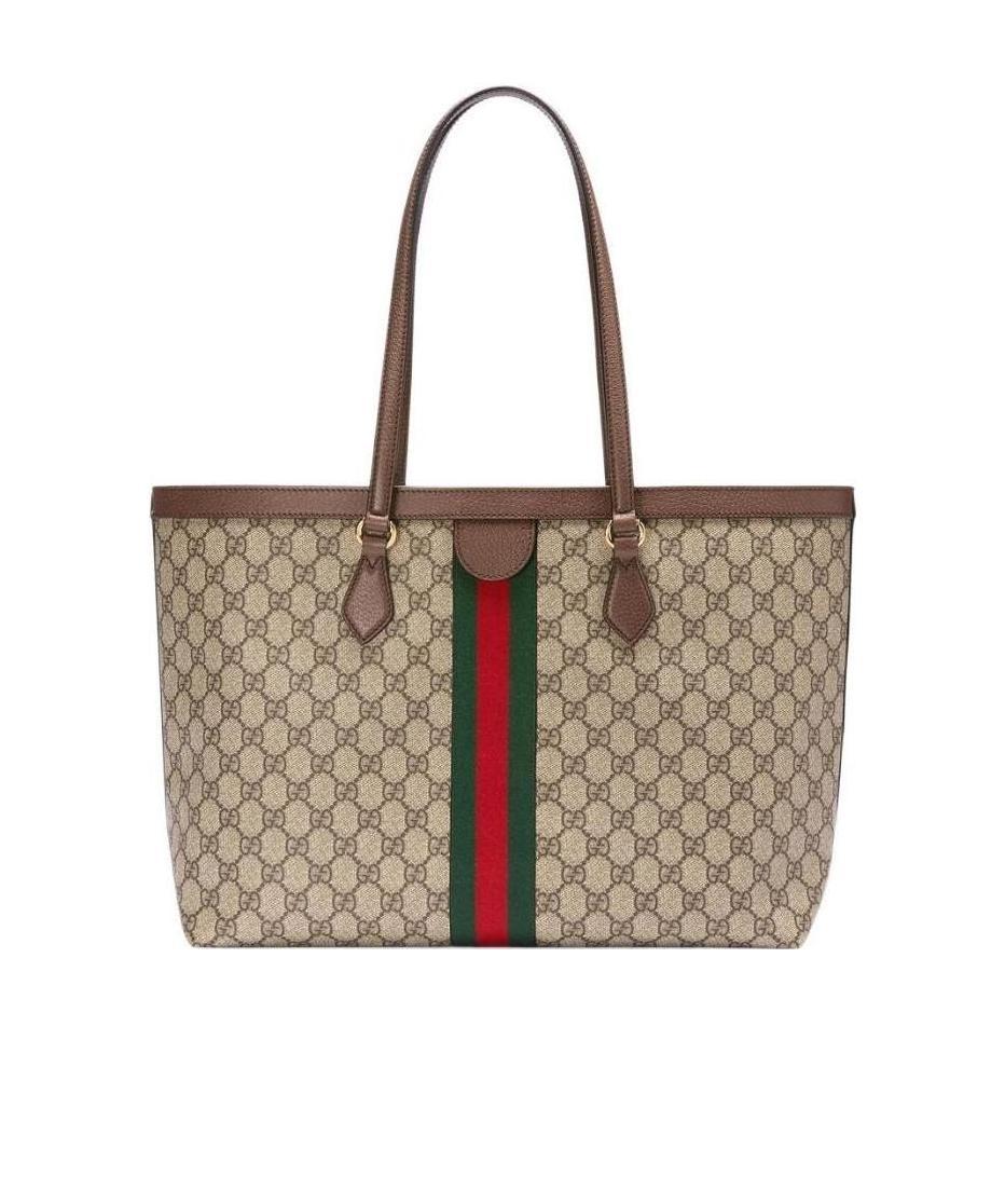 Gucci Women Ophidia Gg Medium Tote Bag In Brown