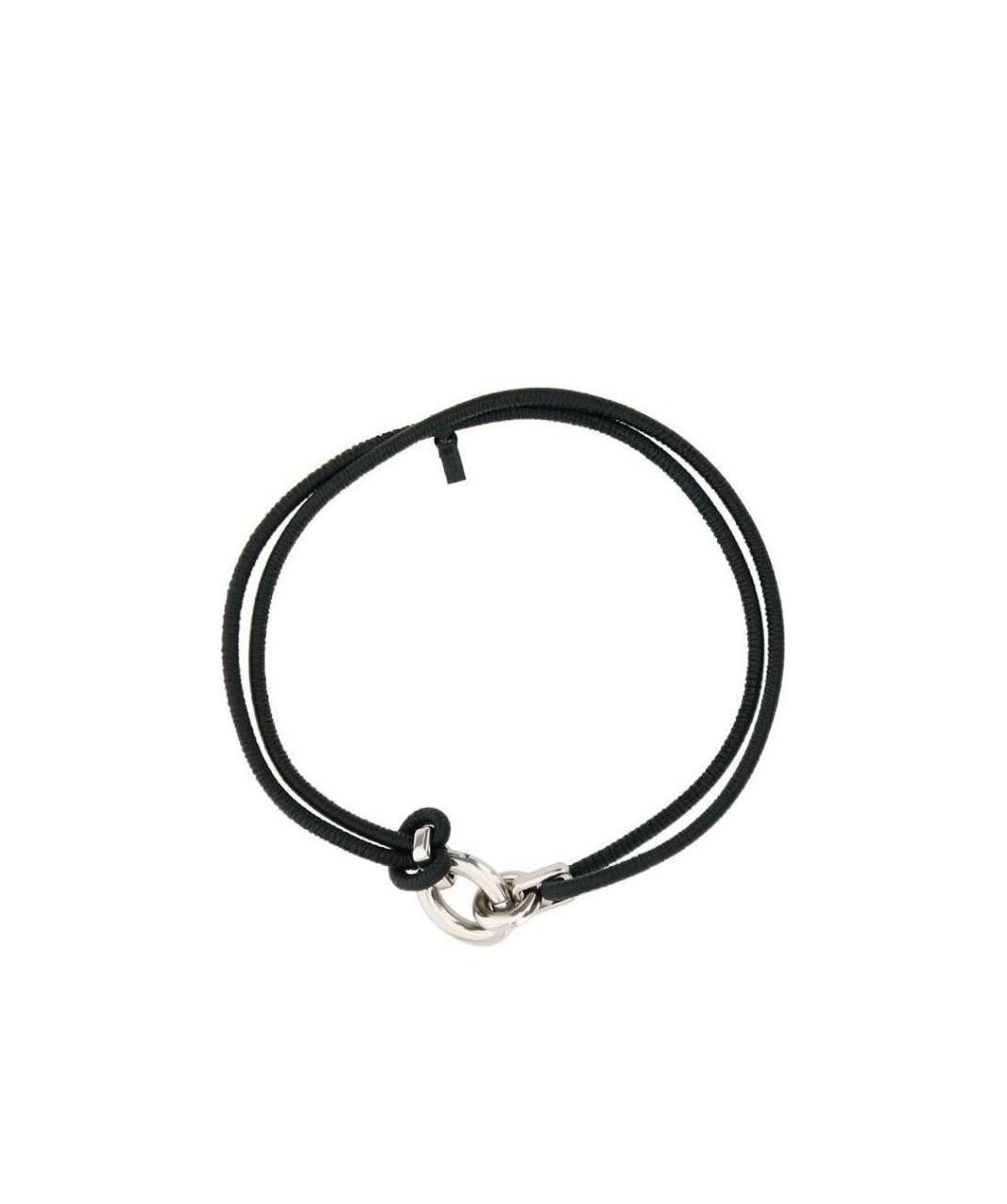 Bottega Veneta Cord Leather Belt In Black