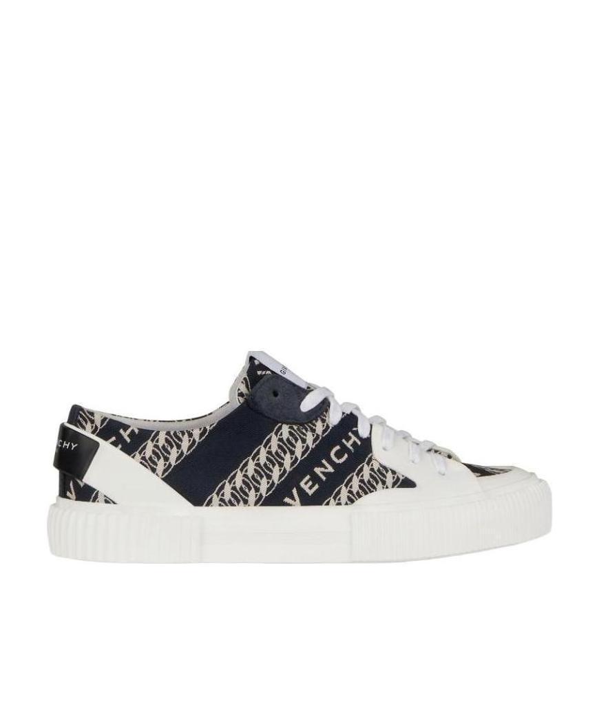 Givenchy Chain Tennis Sneakers In White