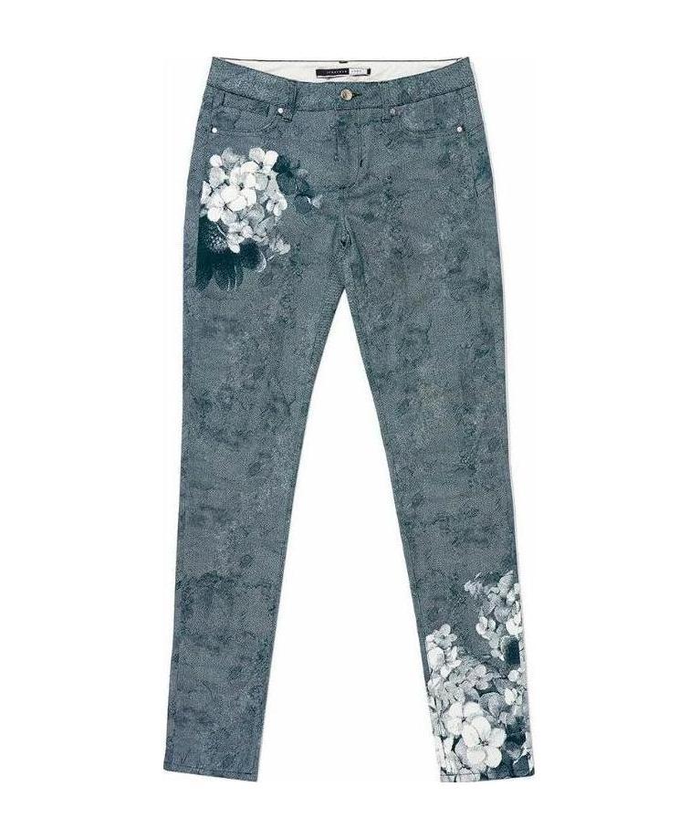 SPORTMAX FLOWER PRINTED JEANS