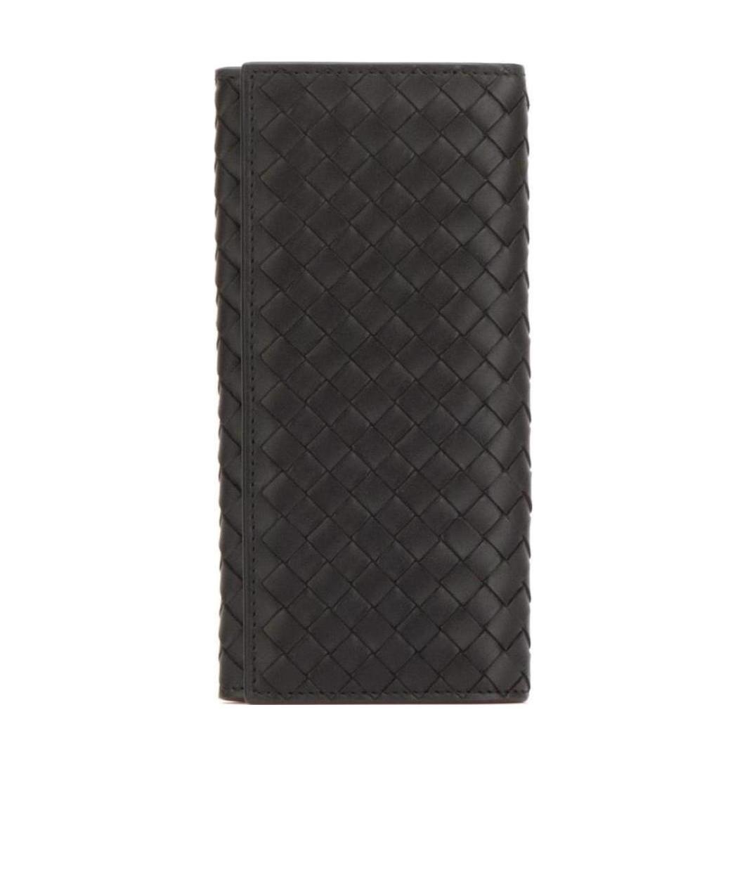 Bottega Veneta Nero Intrecciato Continental Wallet In Black