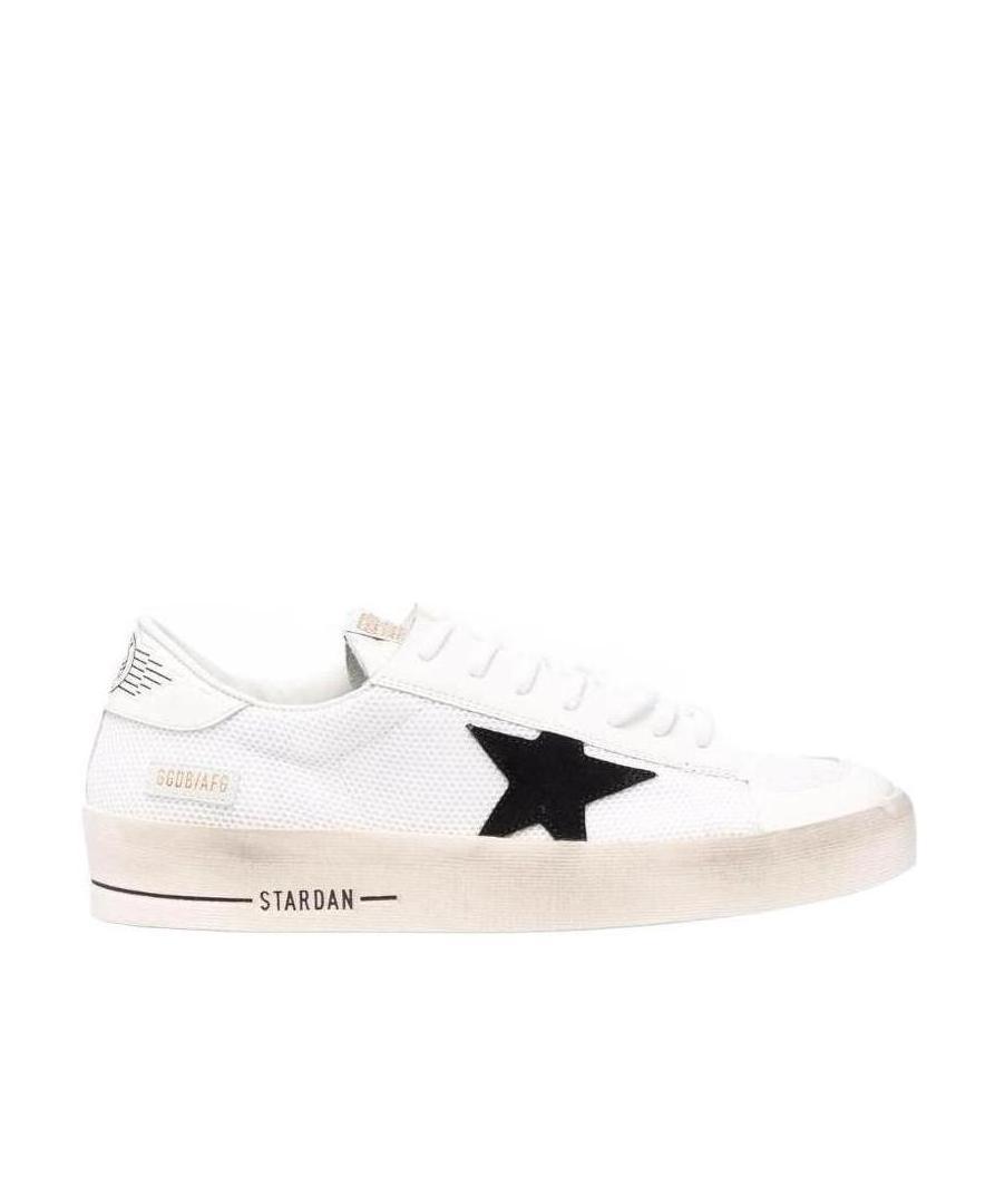 Golden Goose 'stardan' White Low Top Sneakers With Star Patch In White