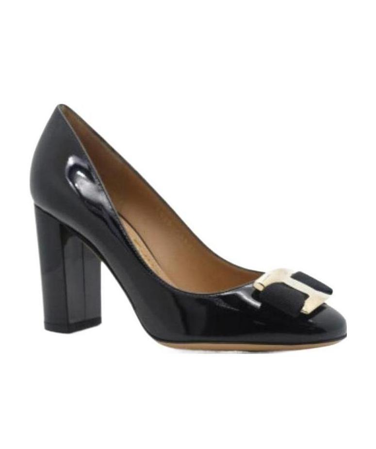 Ferragamo Bow-tie High Heels In Black