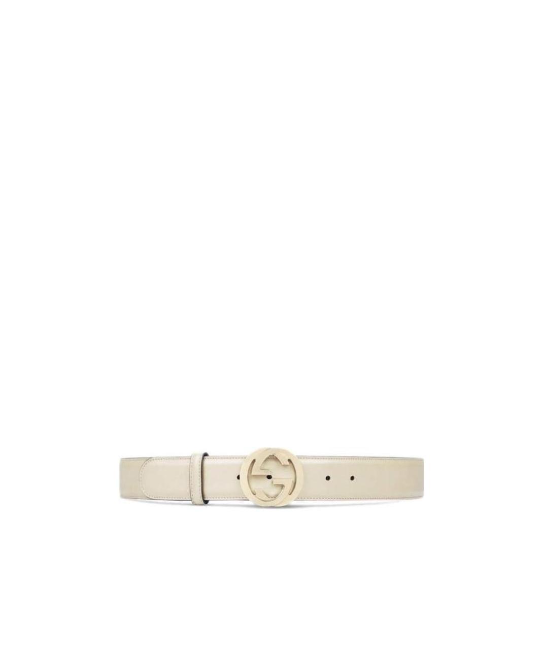 Gucci Mutual Buckle Double G Belt In Nude