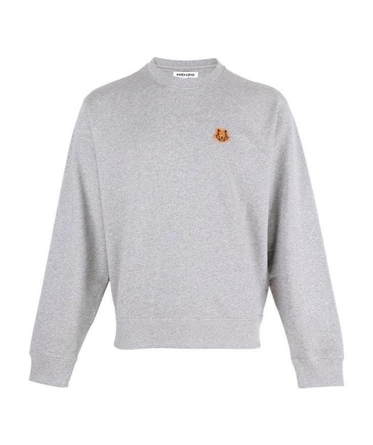 Kenzo Tiger Crest Sweatshirt In Gray