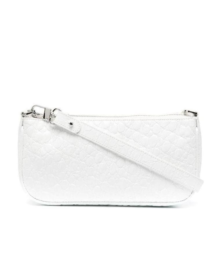 BY FAR ONE SHOULDER BAG WITH IMITATION CROCODILE PATTERN