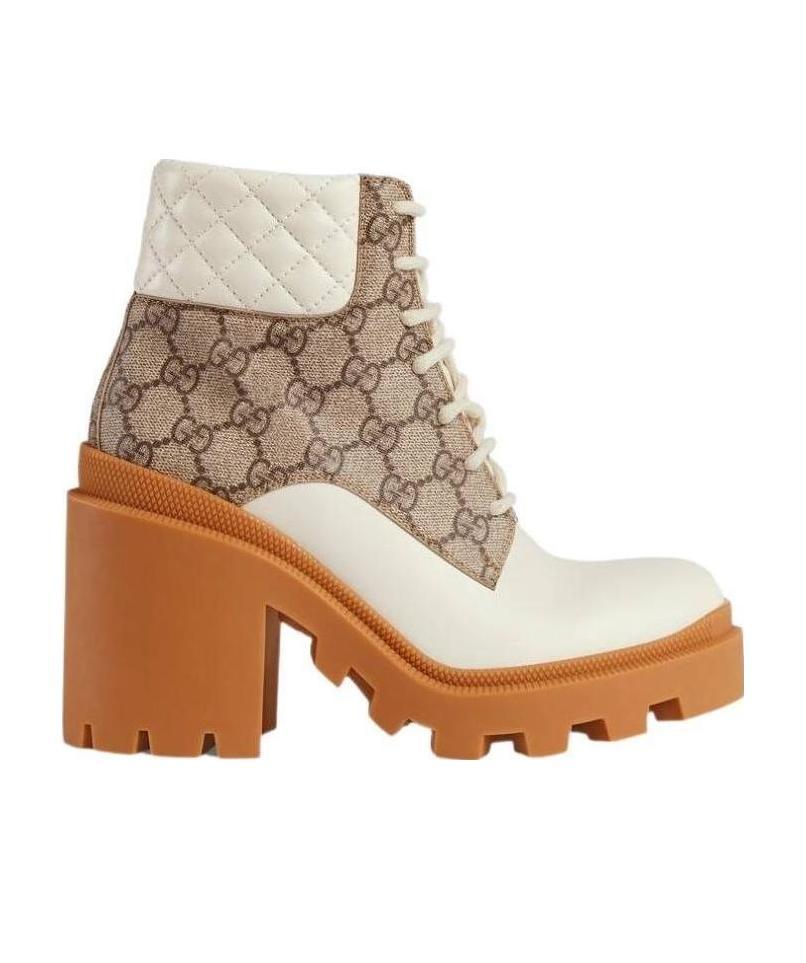 Gucci Trip Gg Bootie In Brown