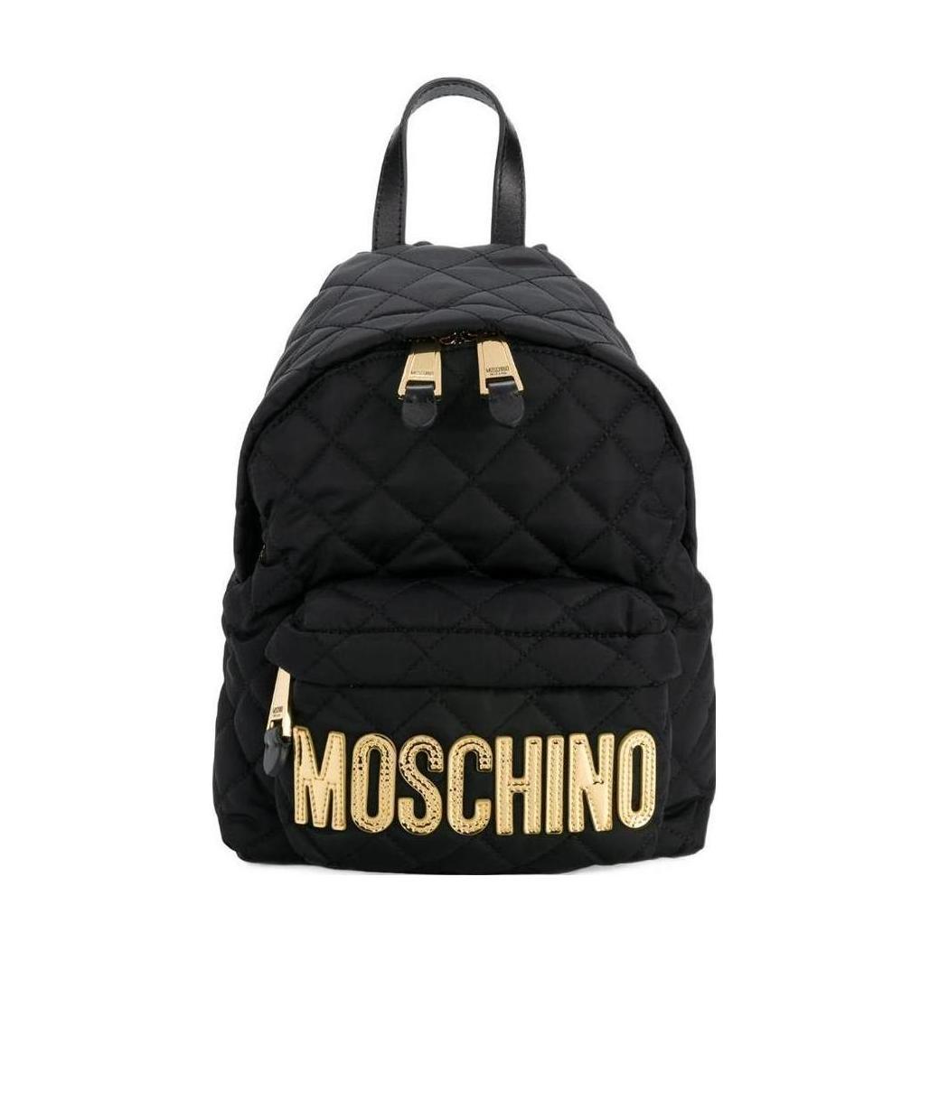 Moschino Medium Logo Backpack In Black