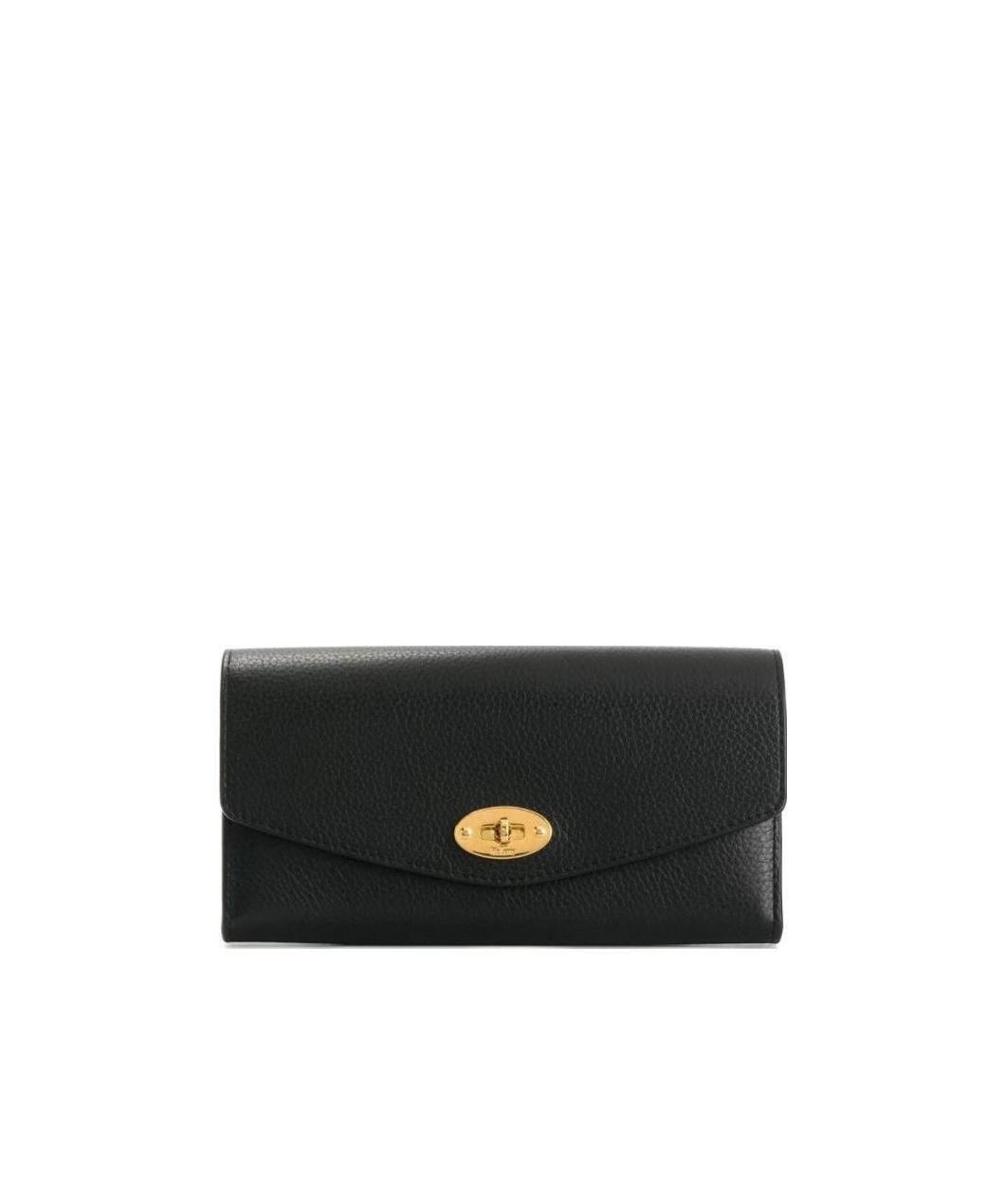 Mulberry Twist-lock Wallet In Black