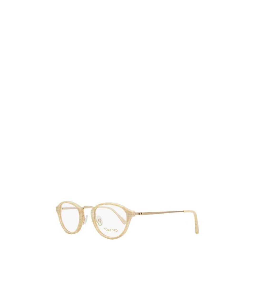 Tom Ford Round Glasses In White