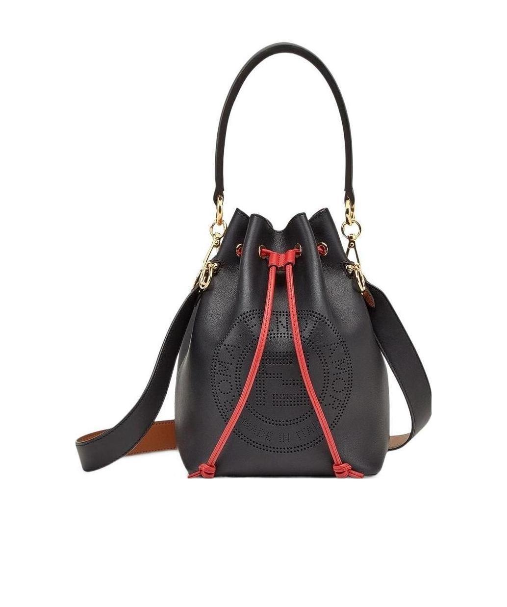 Shop Fendi Mon Tresor Bucket Bag In Black