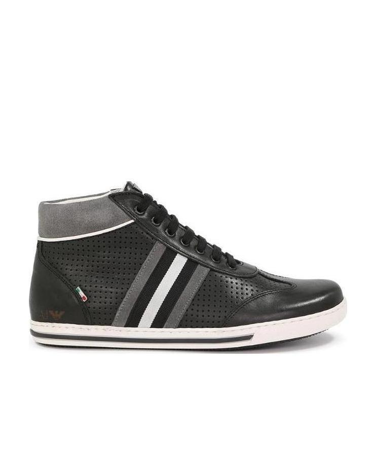 ARMANI JEANS STRAP-UP CASUAL SNEAKERS