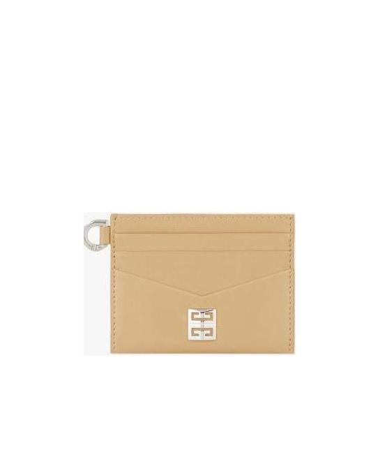Givenchy Logo-plaque Leather Cardholder In Nude