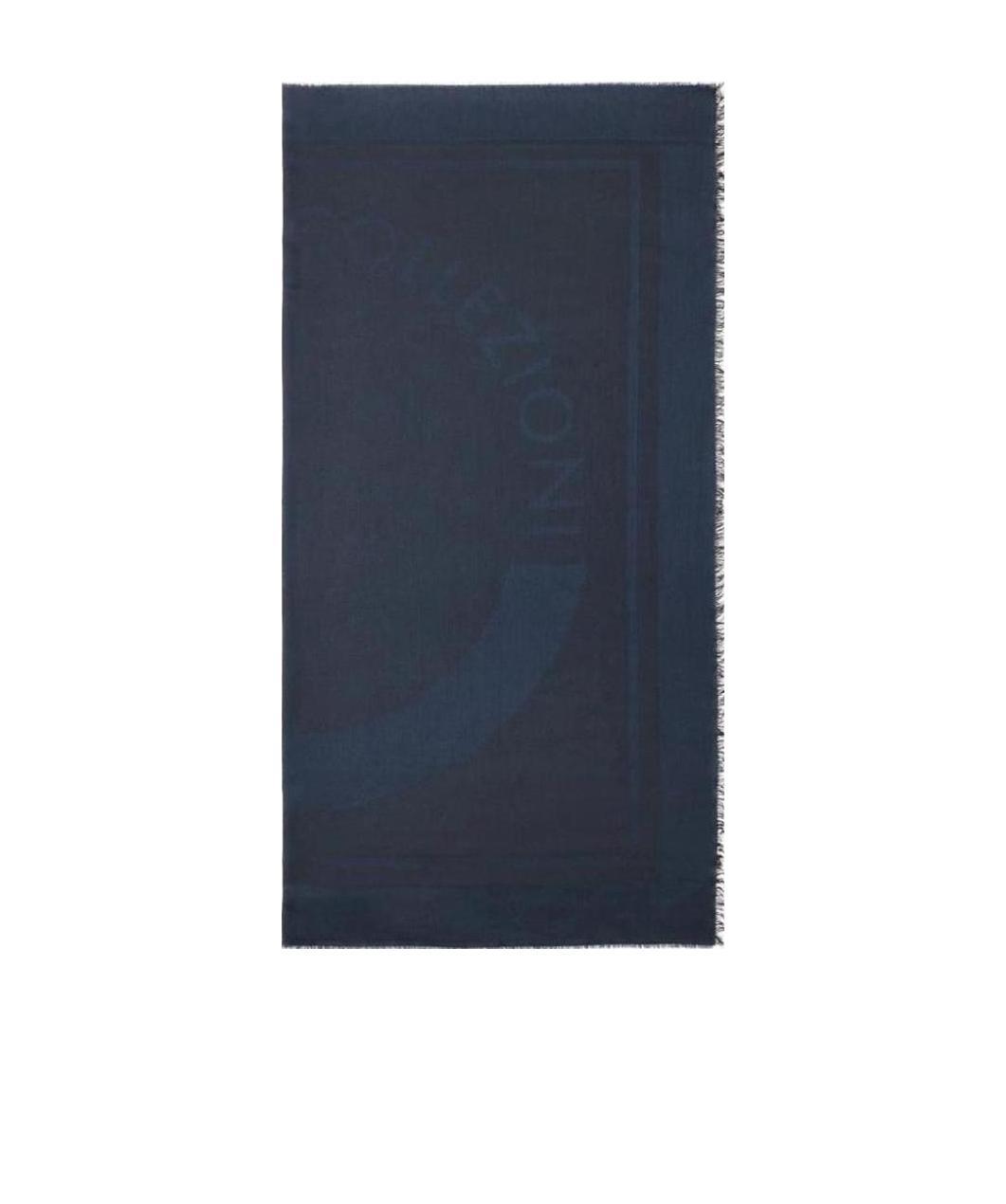 Armani Collezioni Logo Scarf In Black