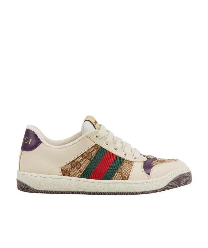 Gucci Screener Low-top Sneakers In Nude