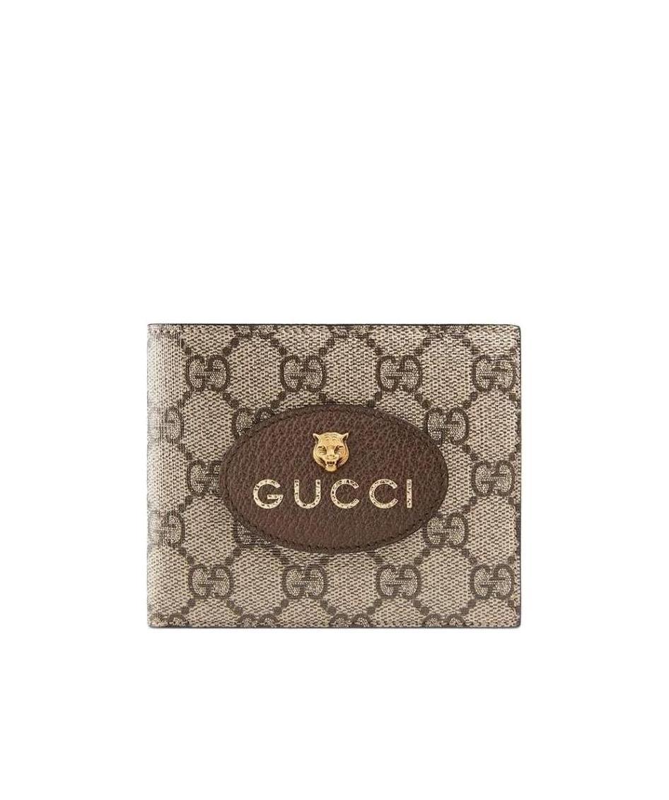Gucci Neo Vintage Gg Supreme Wallet In Brown