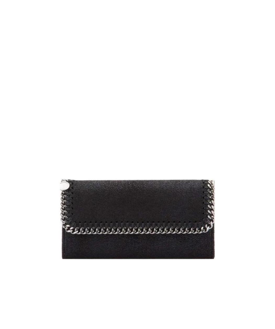 Stella Mccartney Falabella Continental Wallet In Black