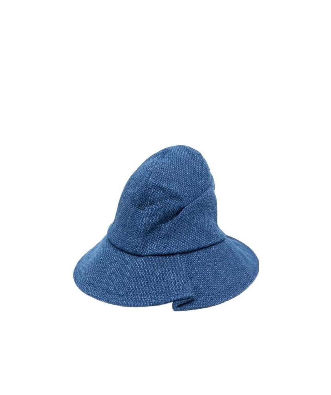 Ader Error Logo-patch Cotton Bucket Hat In Blue