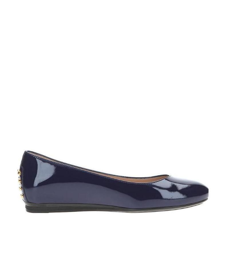 Shop Tod's Logo Details Ballet Shoes In Black