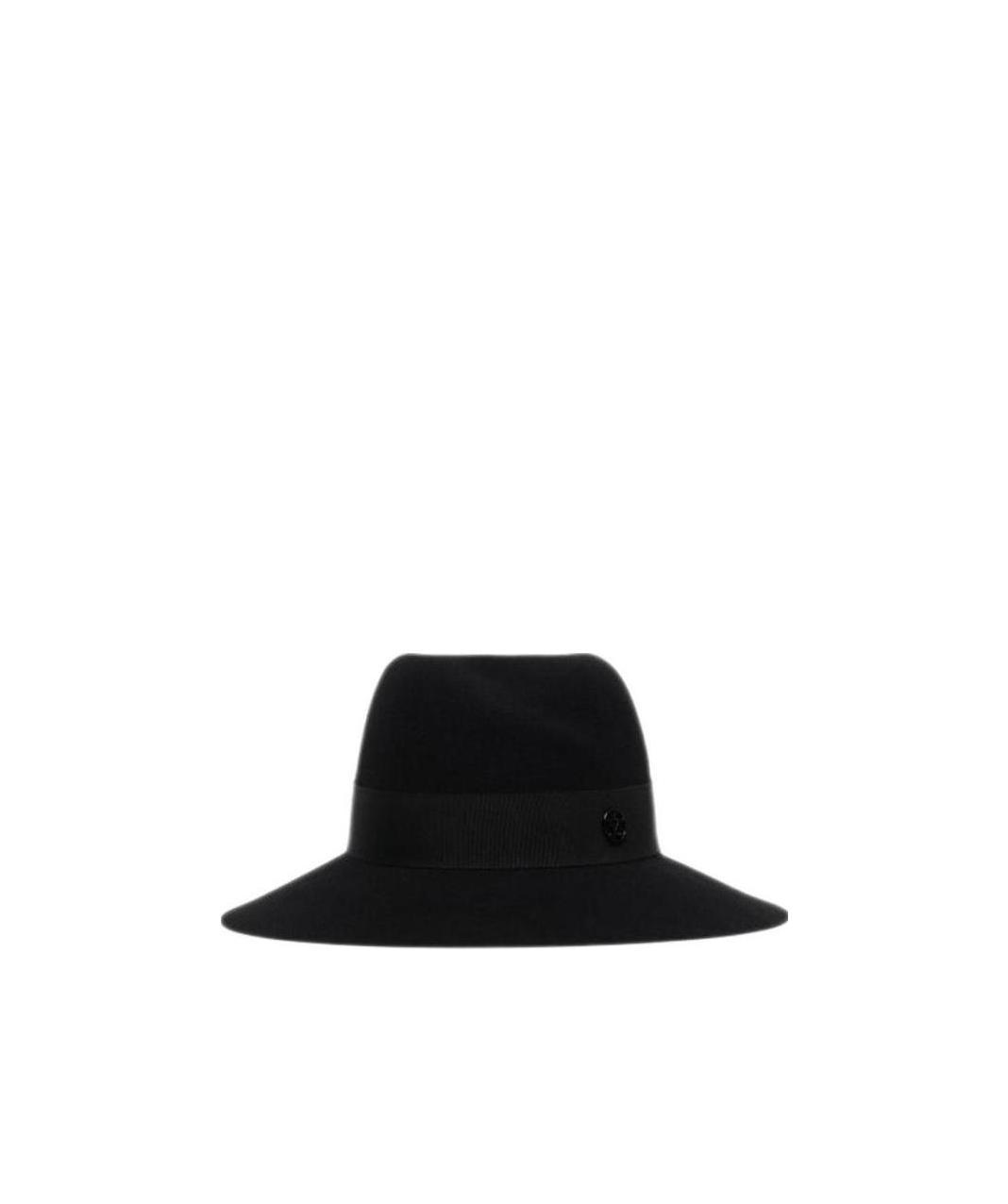 Maison Michel Logo Plaque Virginie Hat In Black