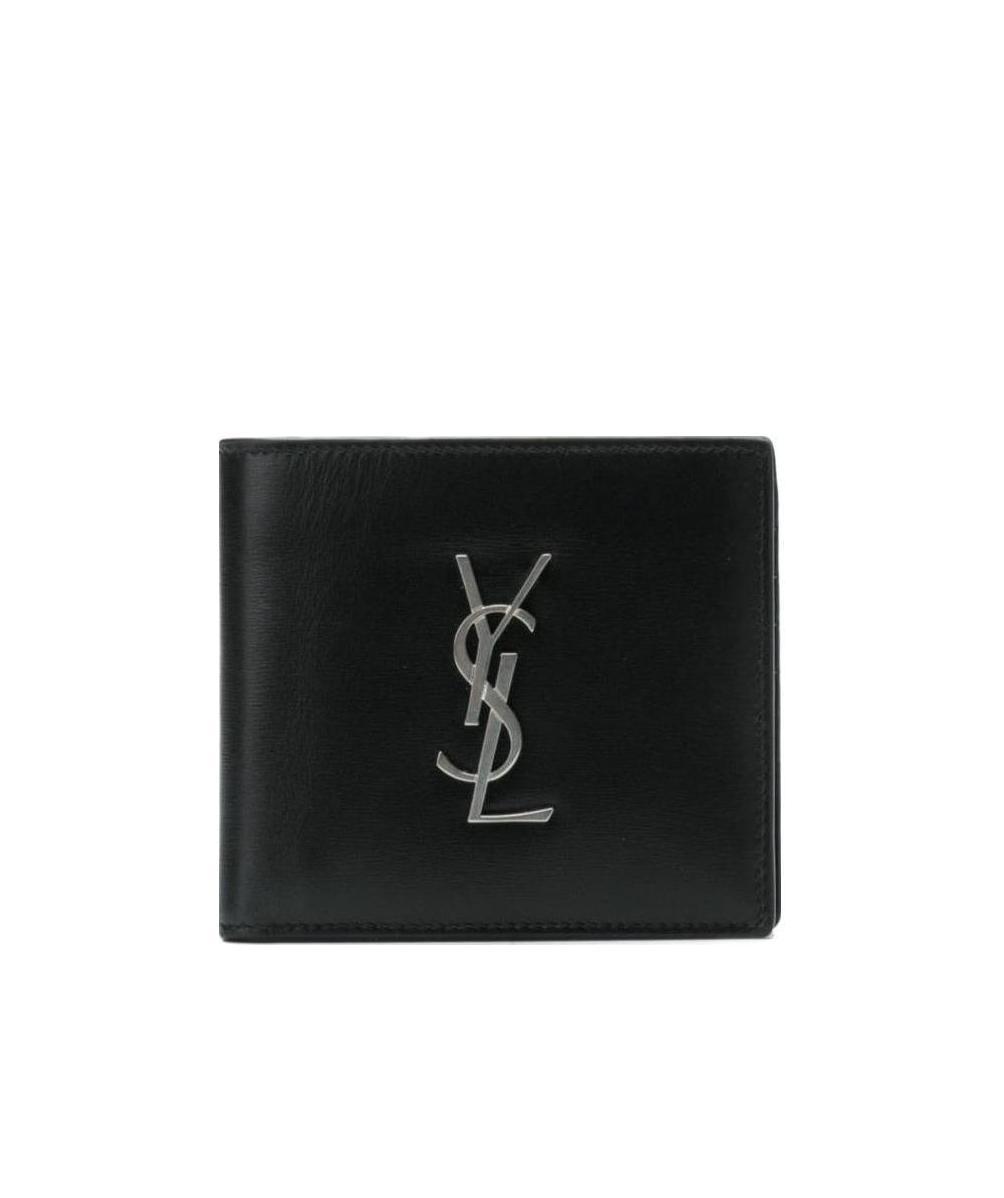 Saint Laurent Cassandre East/west Wallet In Black