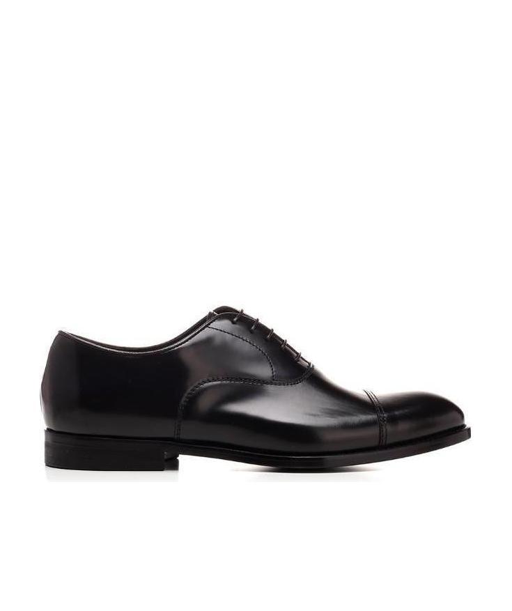 Doucal's Logo Business Dress Shoes In Black