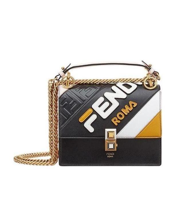 Fendi X Fila Limited Cooperation Mania Series Shoulder Bags In Black