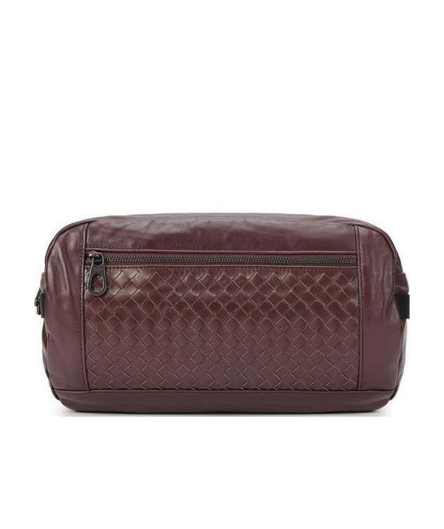 Bottega Veneta Logo Wallet In Red