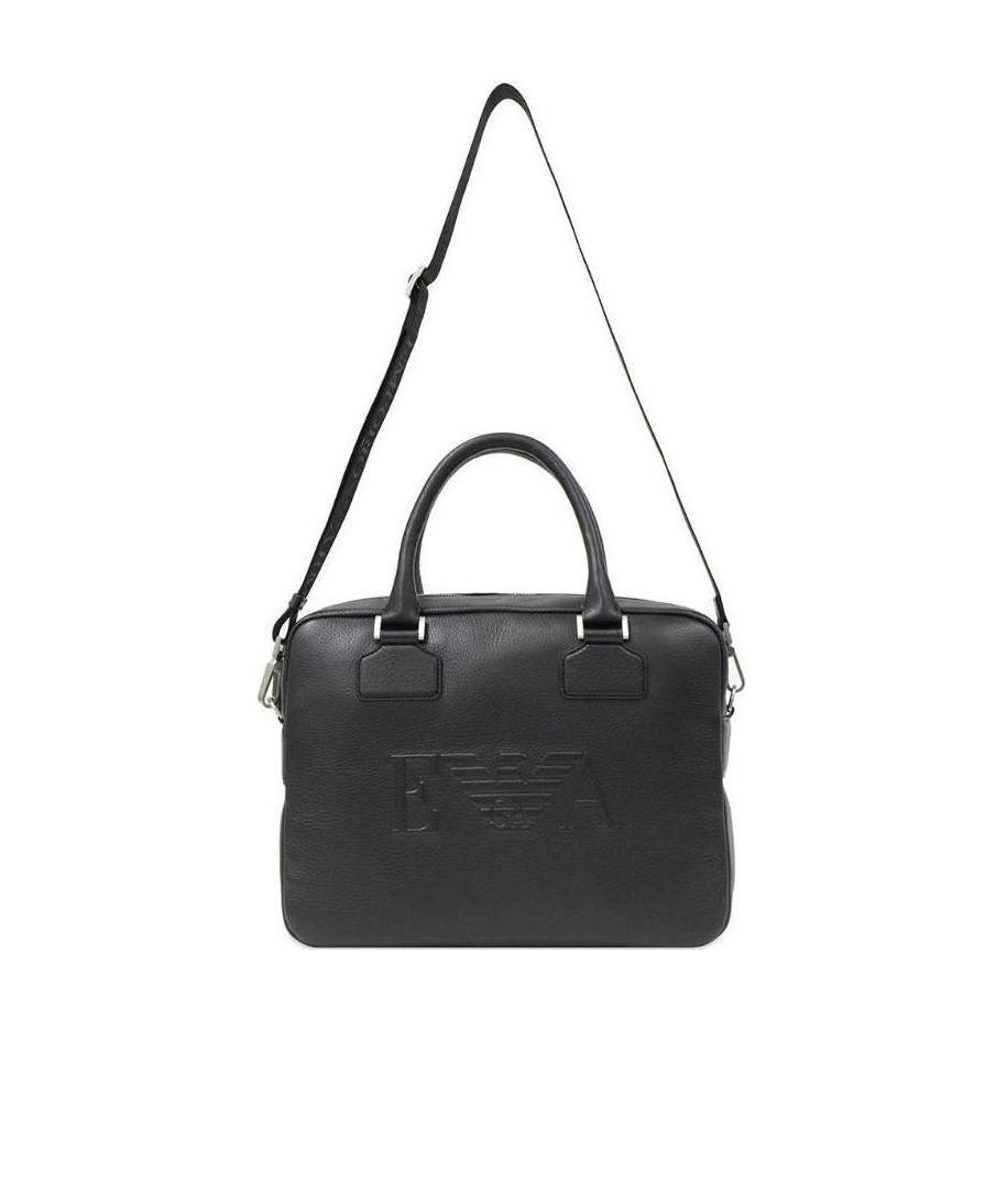 EMPORIO ARMANI LOGO BRIEFCASE