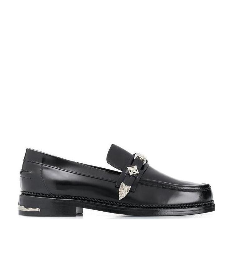 Toga Virilis Classic Polido Loafers In Black