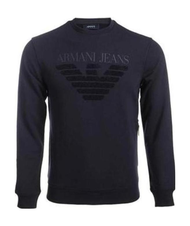 Armani Jeans Sweatshirt Hoodie In Blue