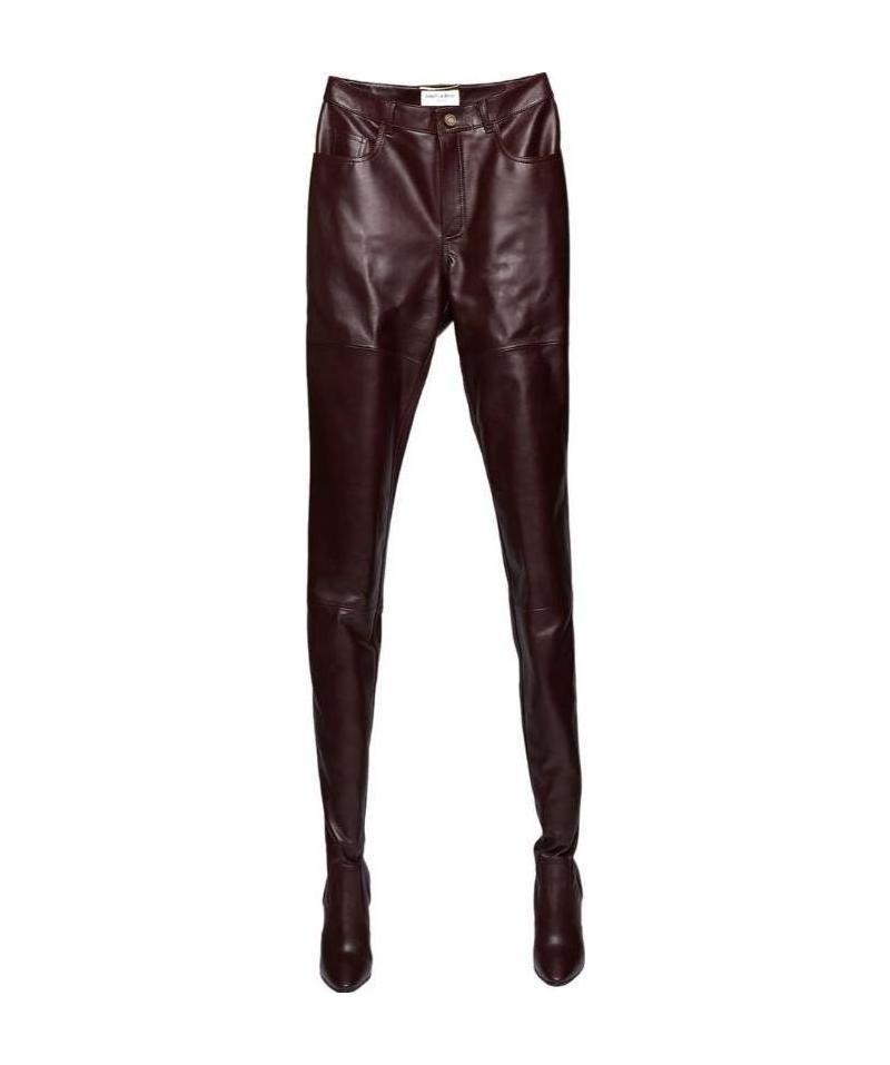 Saint Laurent 110mm Leather Pantaboots