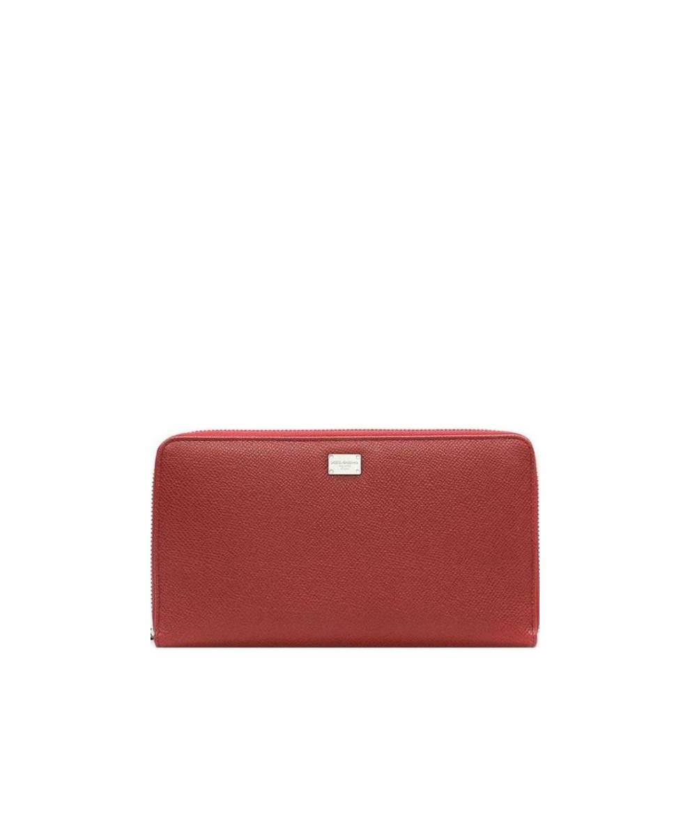 Dolce & Gabbana Logo Details Wallet In Red